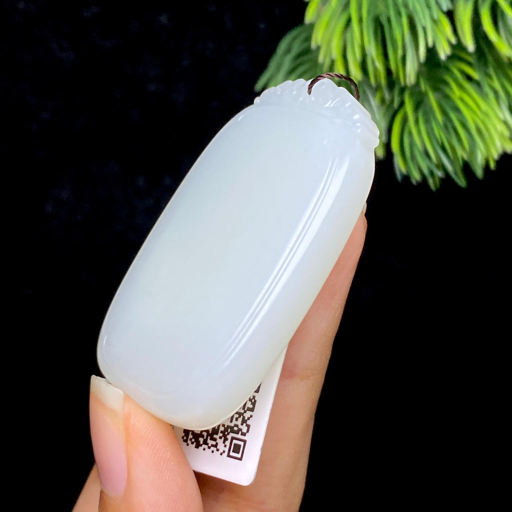 秒杀和田玉白玉无事牌（32.7g）