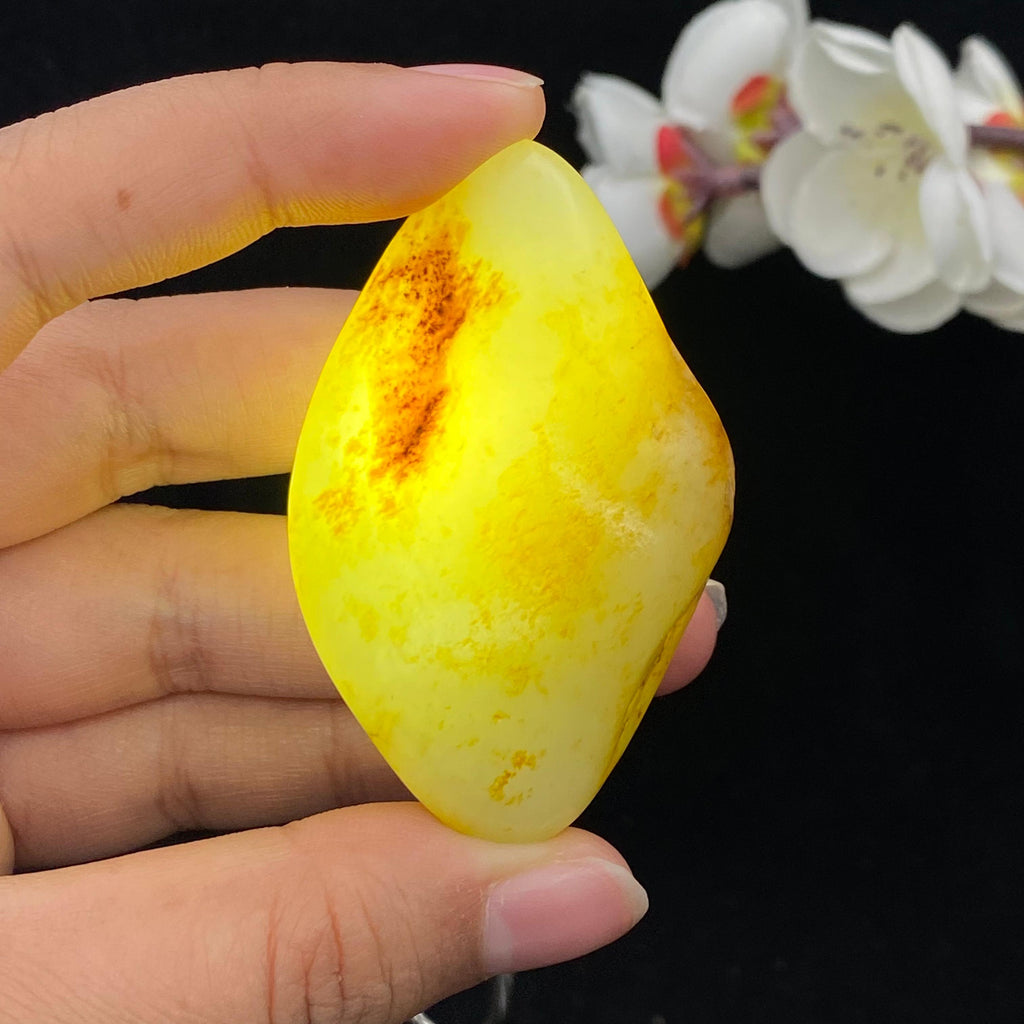和田玉洒金皮籽料大挂件（53.5g）