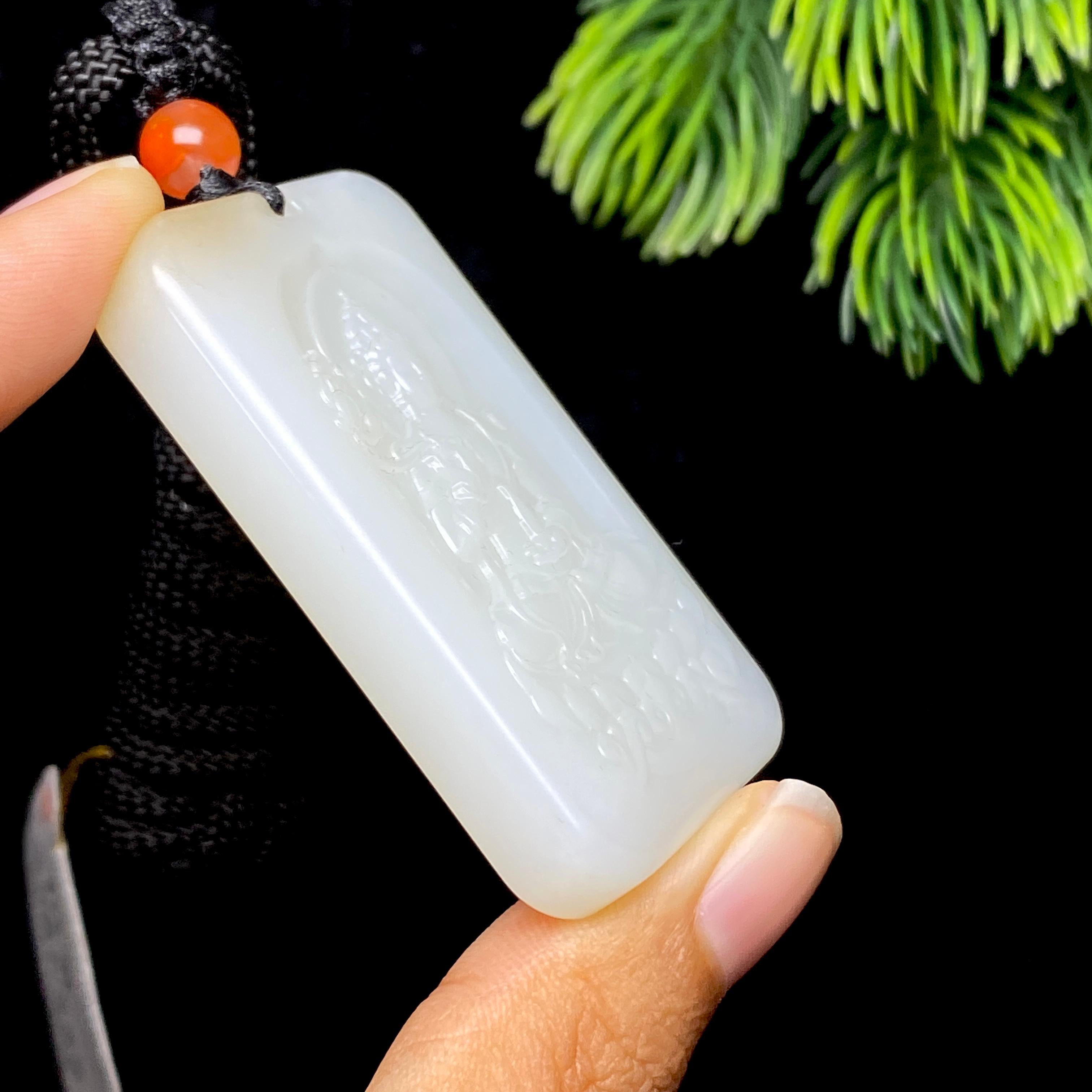 和田玉糖白观音（42.3g）