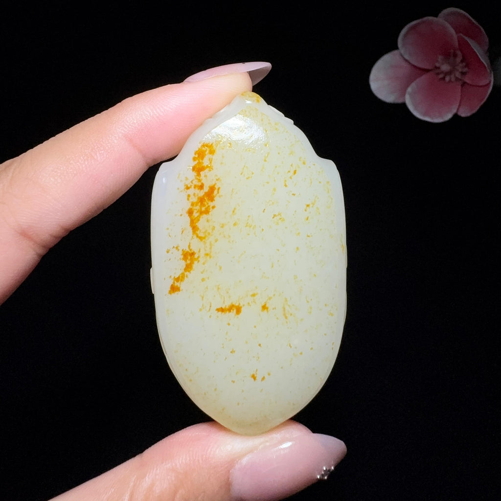 和田玉籽料平安无事牌（53.8g）