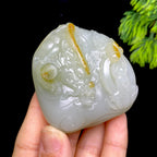 和田玉籽料龙手把件（132.3g）