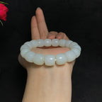 精品和田白玉直切珠手串（64.0g）