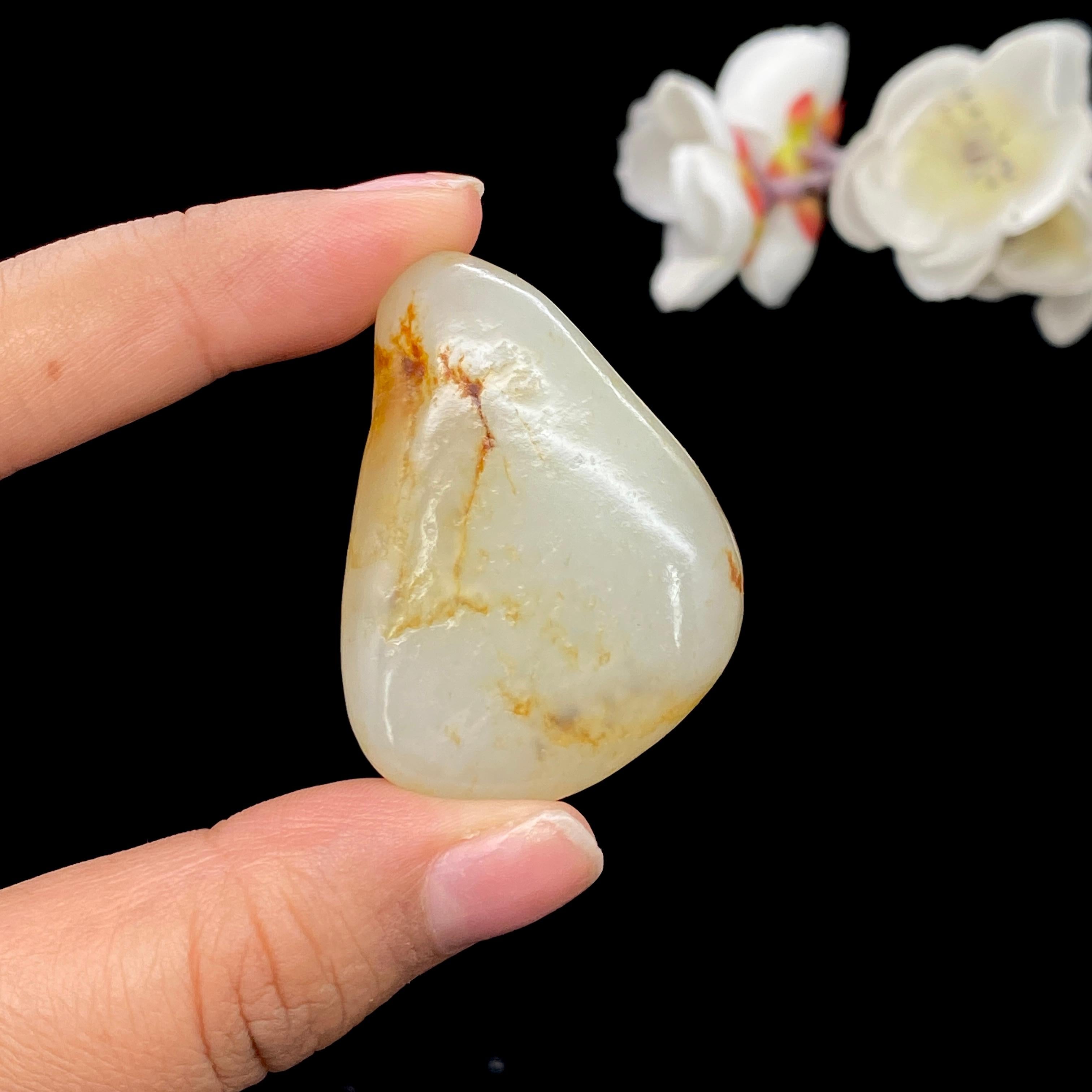 和田玉洒金皮籽料挂件（38.2g）
