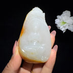秒杀和田玉籽料御龙观音（73.2g）
