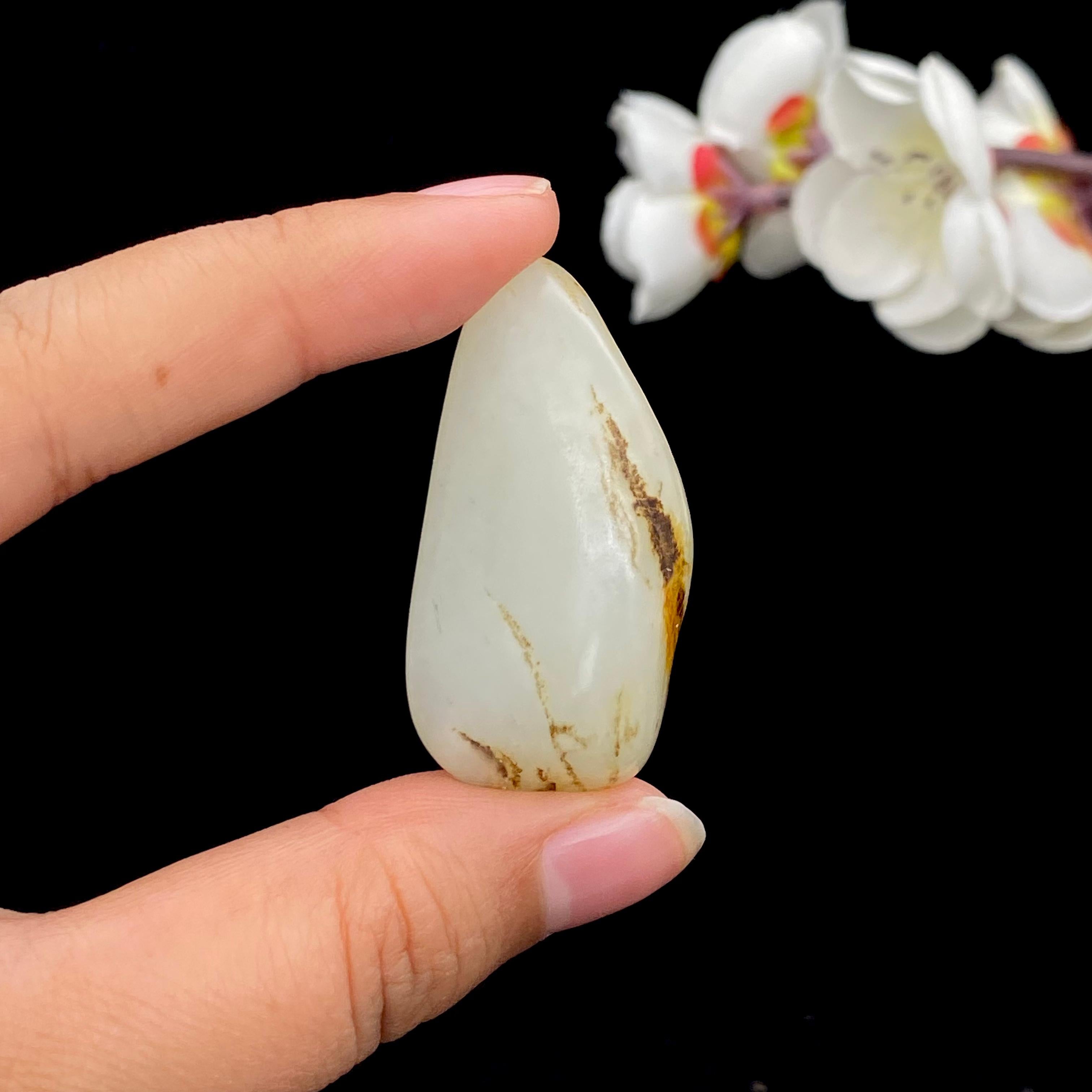 和田玉洒金皮籽料挂件（28.5g）
