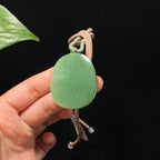 精品碧玉粉青猫眼佛公挂件（27.0g）