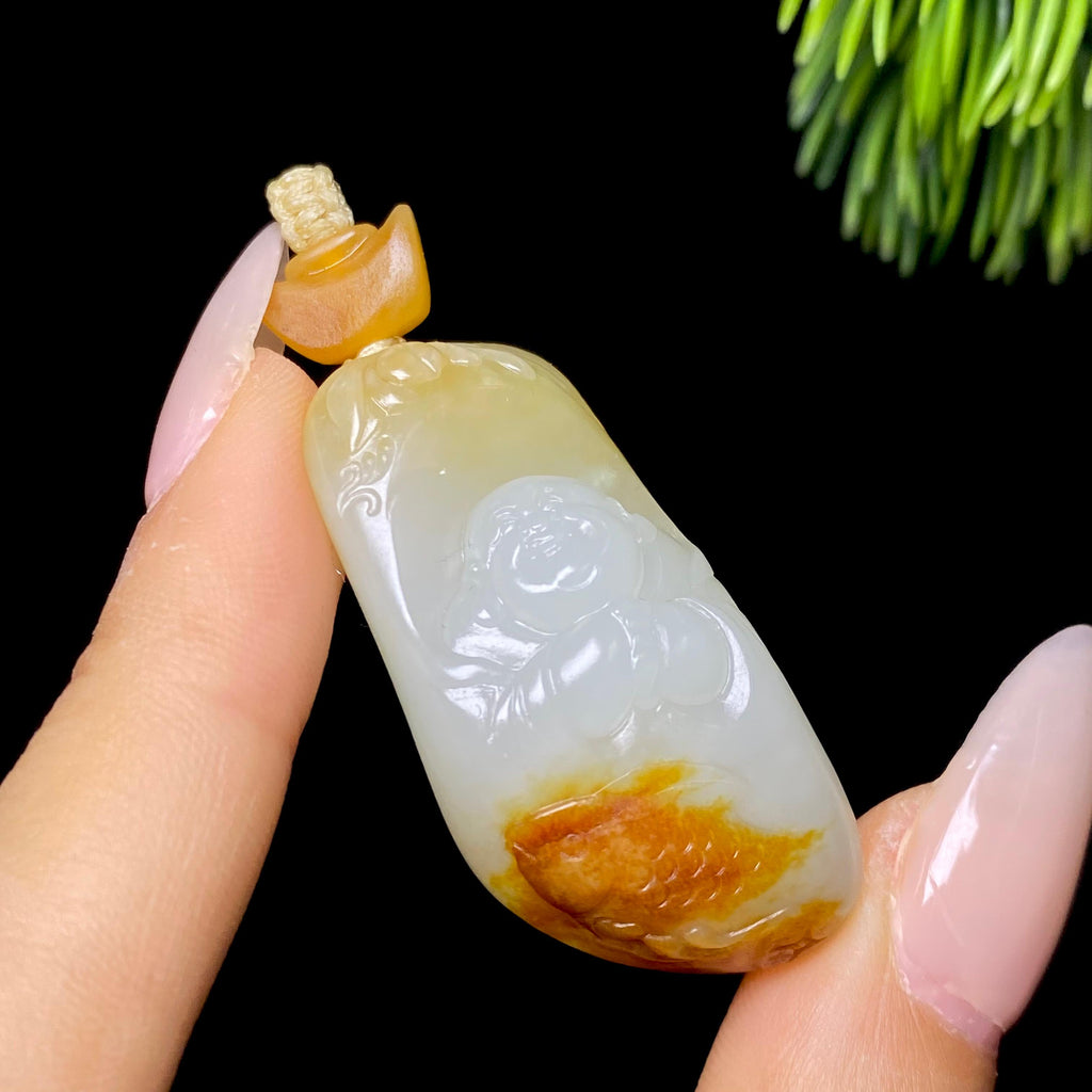 和田玉籽料佛公（18.2g）