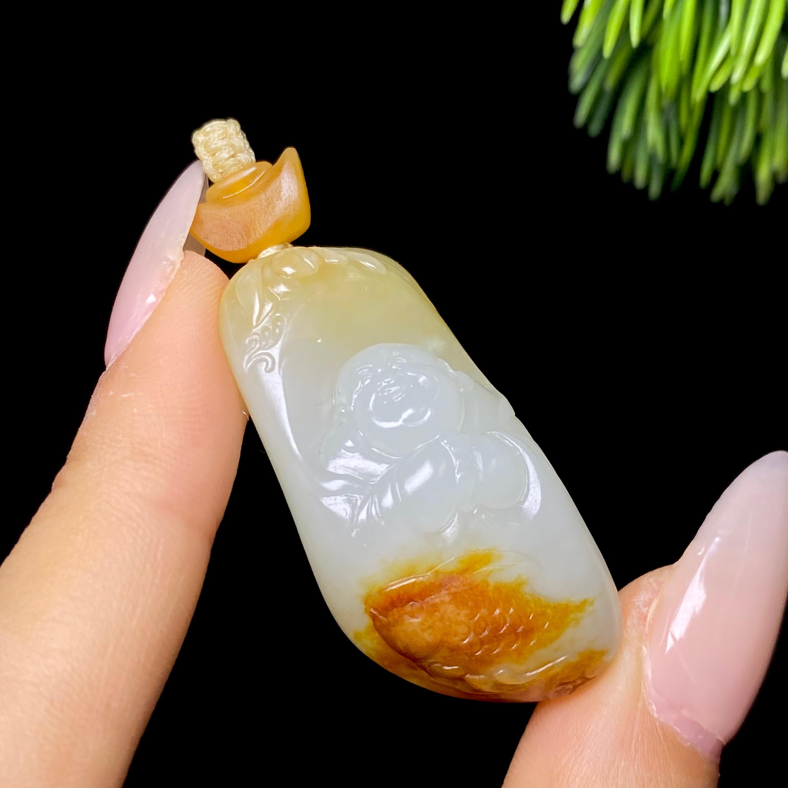 和田玉籽料佛公（18.2g）