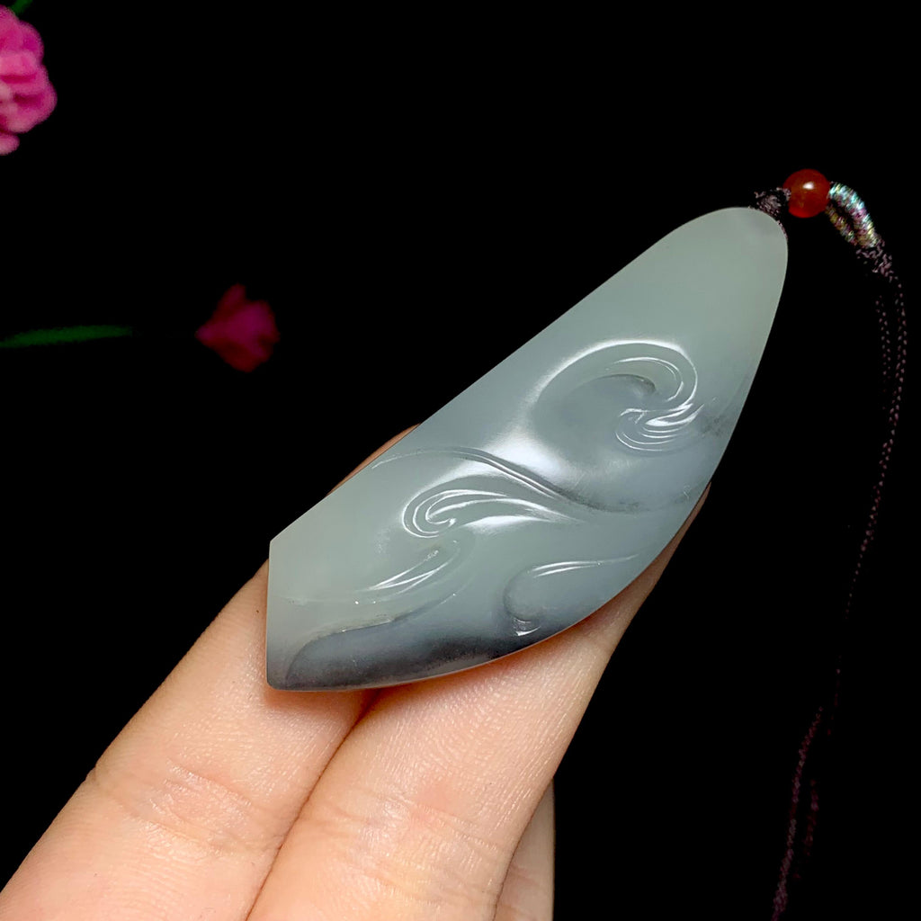 新疆于田山料青花随行挂件（23.8g）