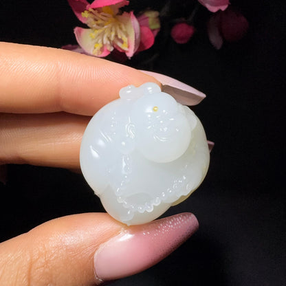 和田玉籽料挂件佛（28.8g）