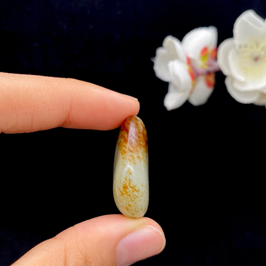 和田玉洒红皮籽料（18.5g）