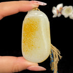 和田玉洒金皮籽料【平安无事牌】（57.5g）