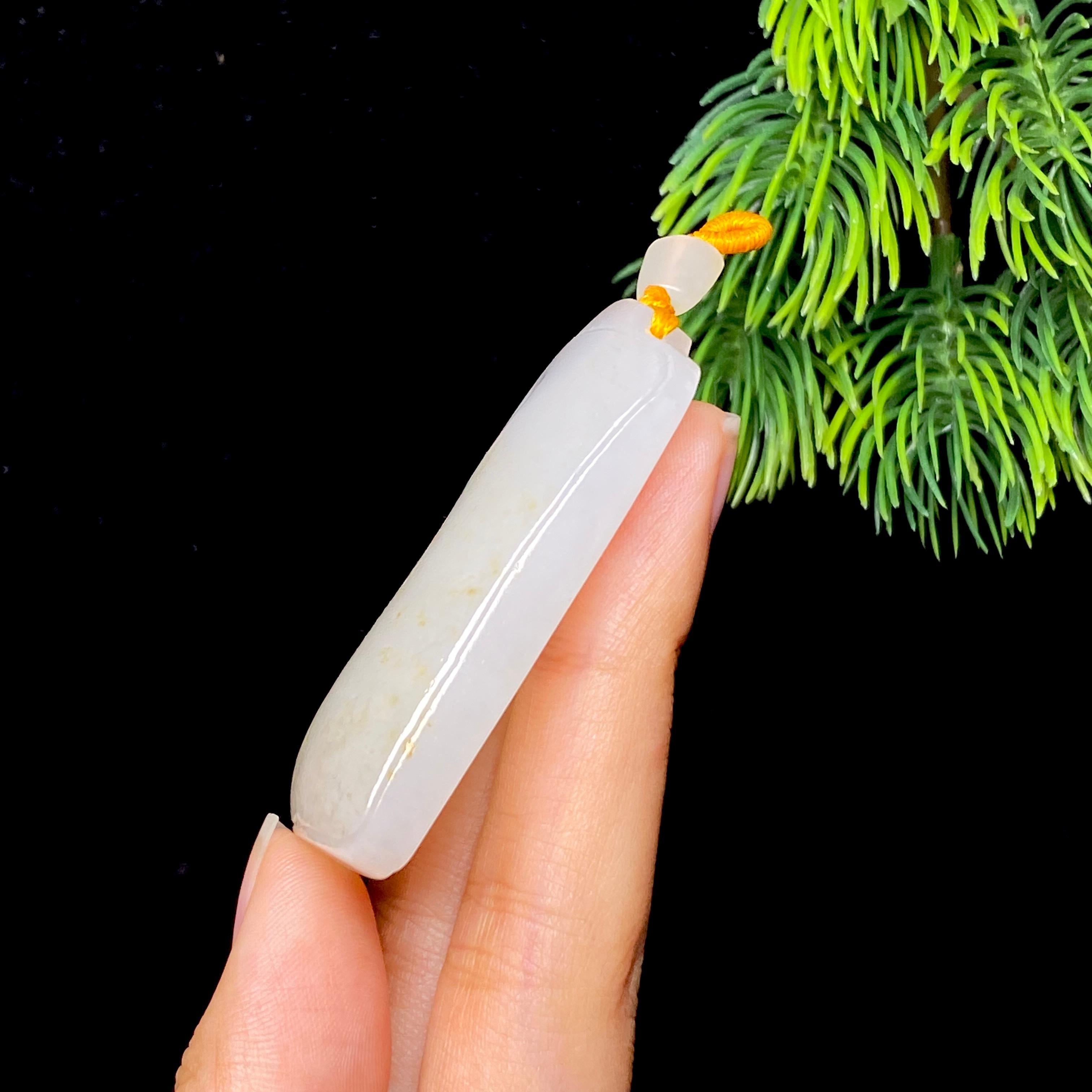 和田玉籽料无事牌（39.1g）