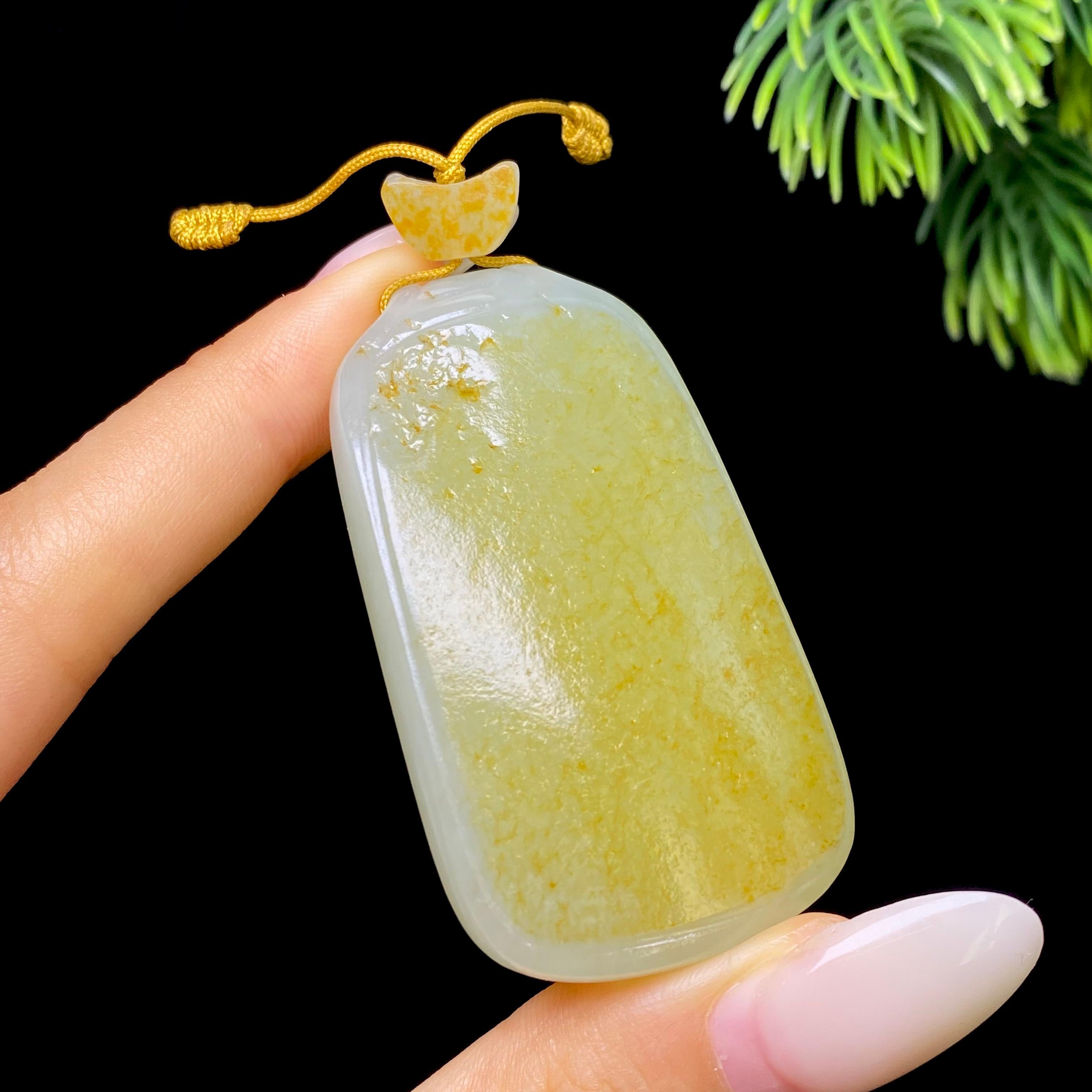 和田玉籽料无事牌（41.6g）