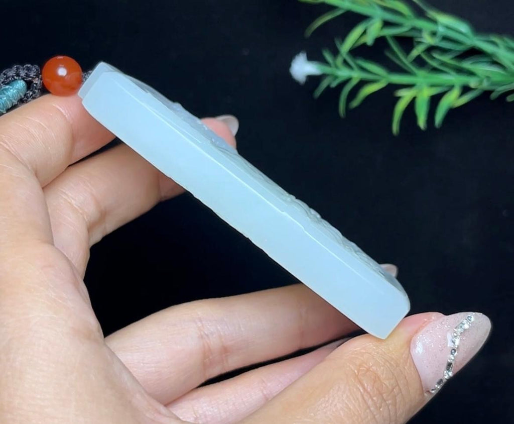 和田玉羊脂白玉大日如来（91.3g）