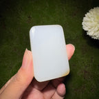 和田玉糖白平安无事牌（52.2g）