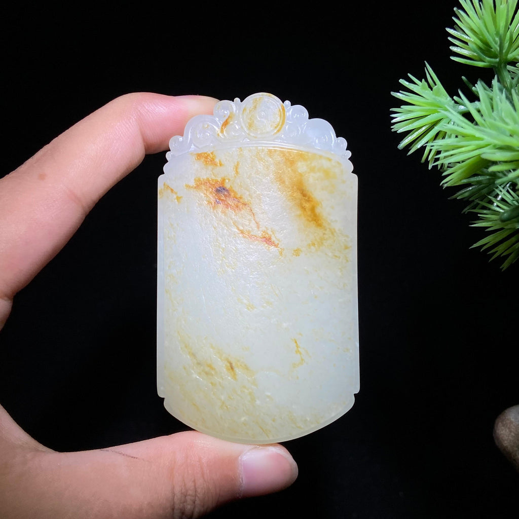和田玉籽料无事牌（112.9g）