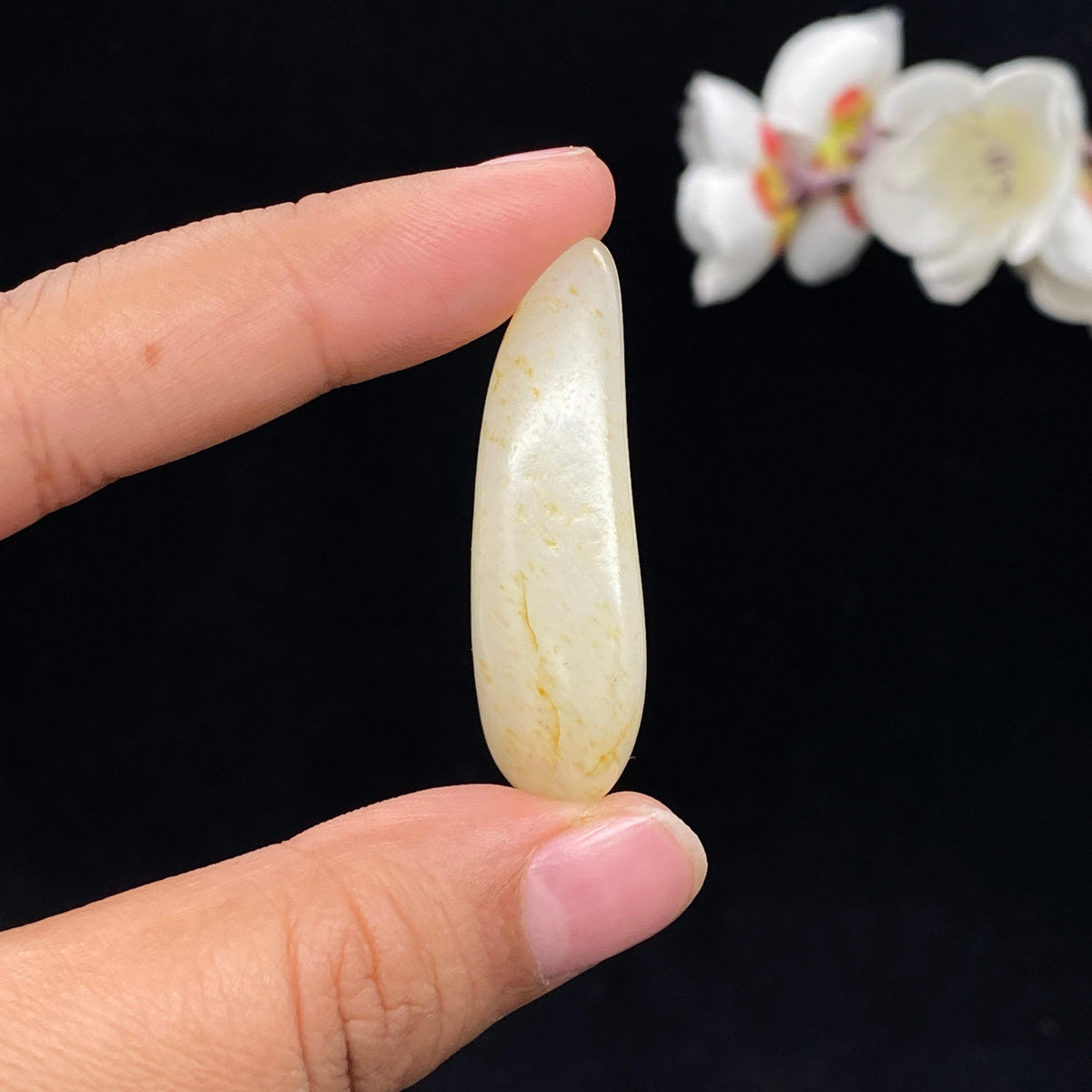 和田玉洒金皮籽料挂件（17.2g）