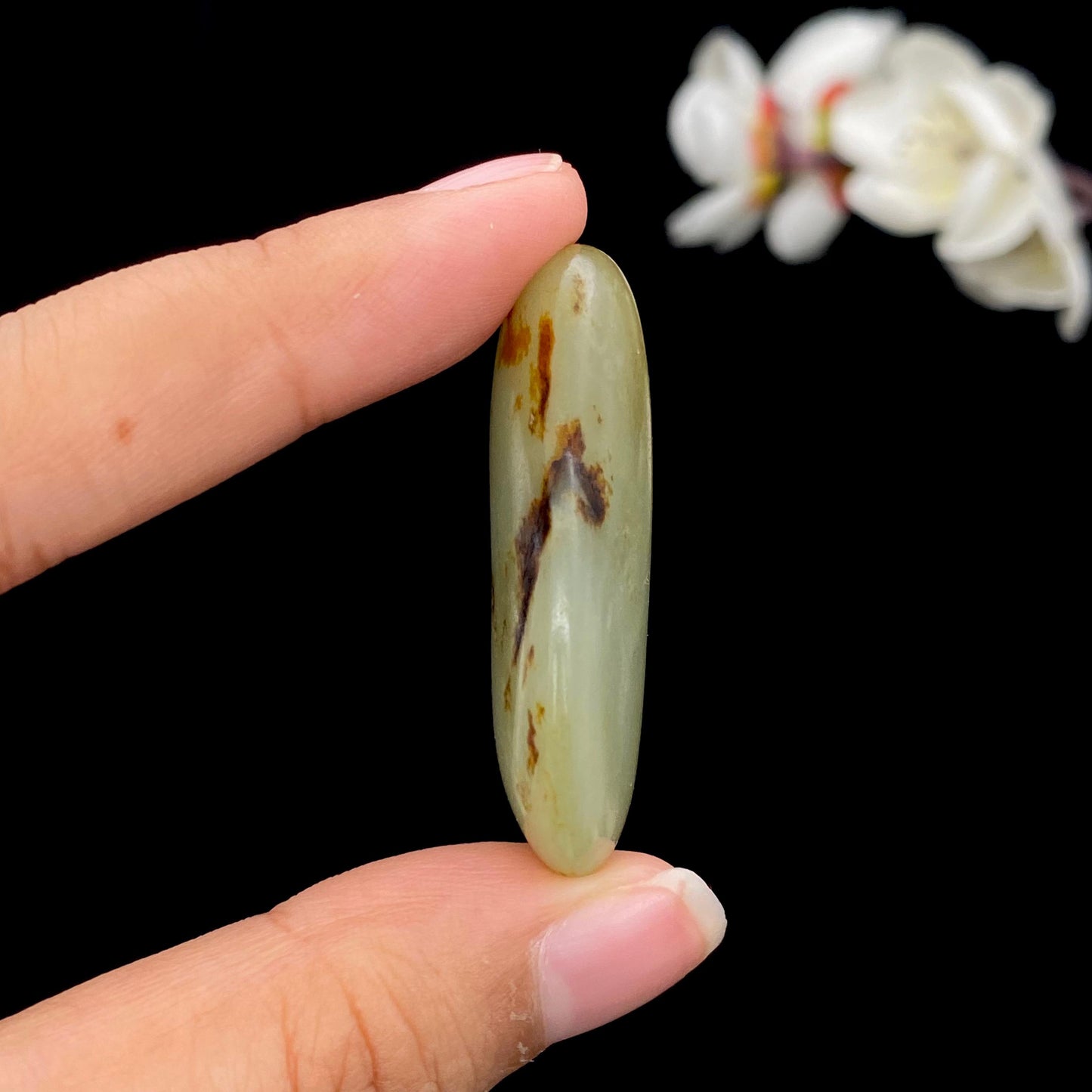 和田玉洒金皮籽料吊坠籽（15.2g）