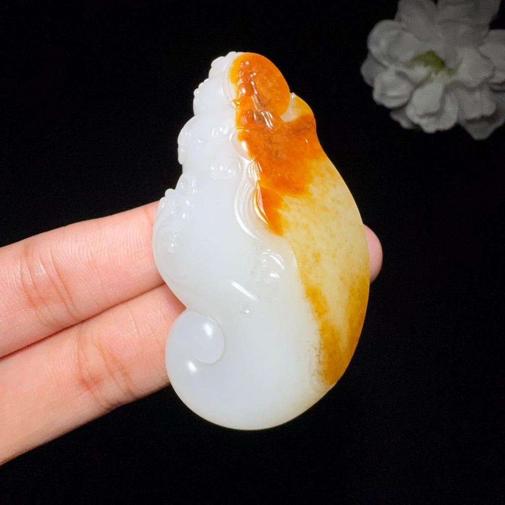 高品质和田玉籽料观音挂件（44.5g）