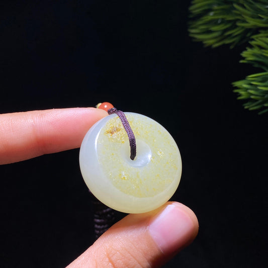 和田玉籽料平安扣（20.7g）