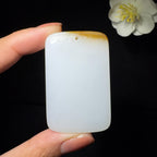 精品和田玉糖白平安牌（38.6g）