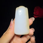 和田玉糖白平安无事牌（42.5g）