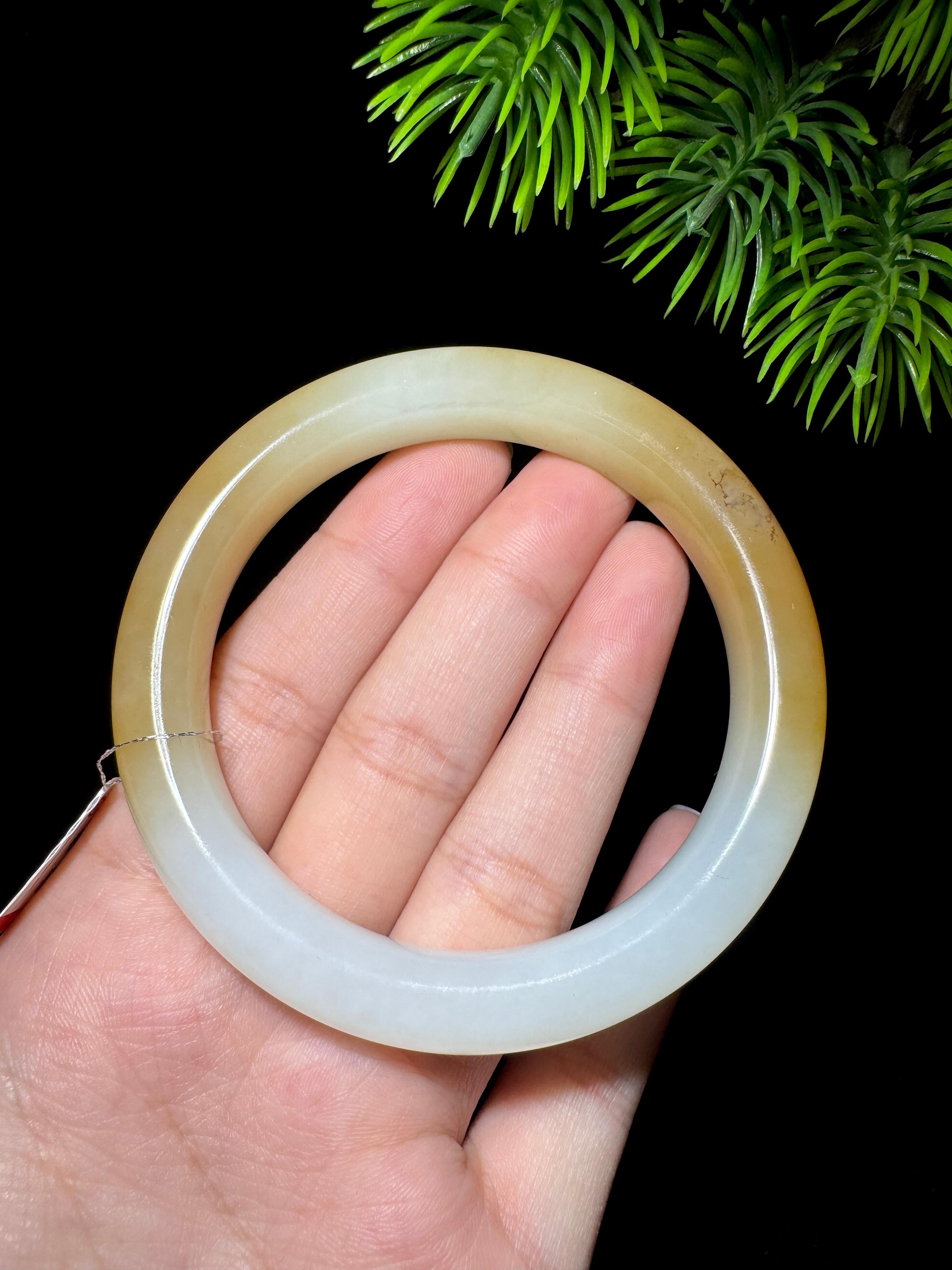 和田玉糖白玉手镯（47.6g）