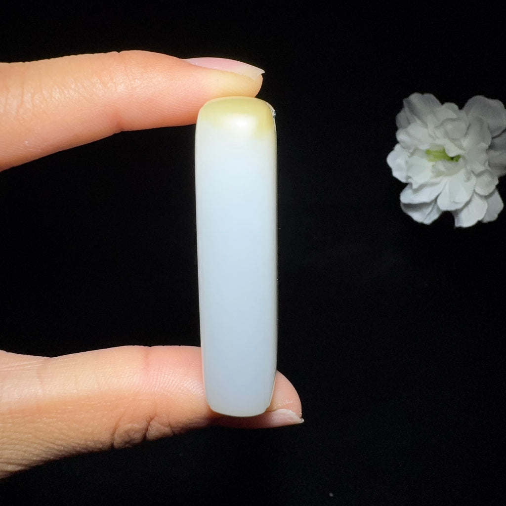 和田玉糖白平安无事牌（45.9g）