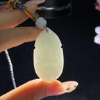 和田玉米达料白玉兽面（22.3g）