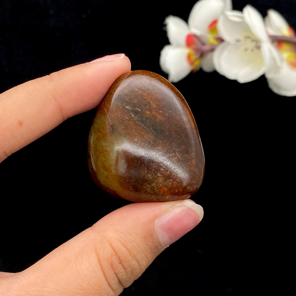 和田玉红沁皮籽料原石（39.4g）