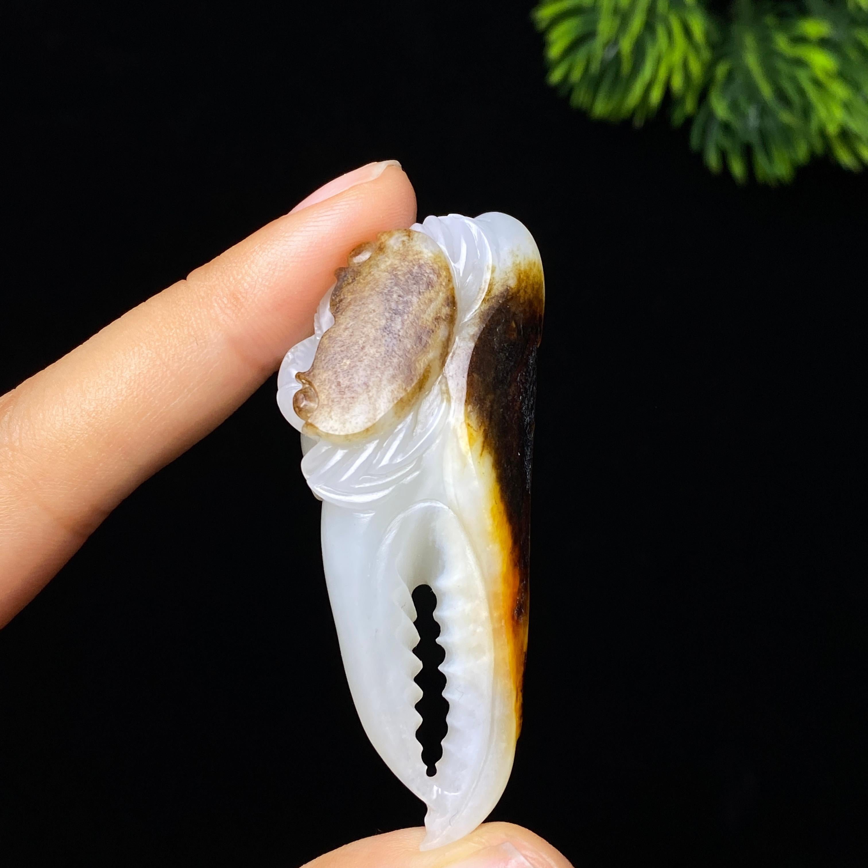 和田玉籽料八方来财（26.0g）