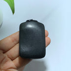和田山料黑青无事牌挂件（81.0g）