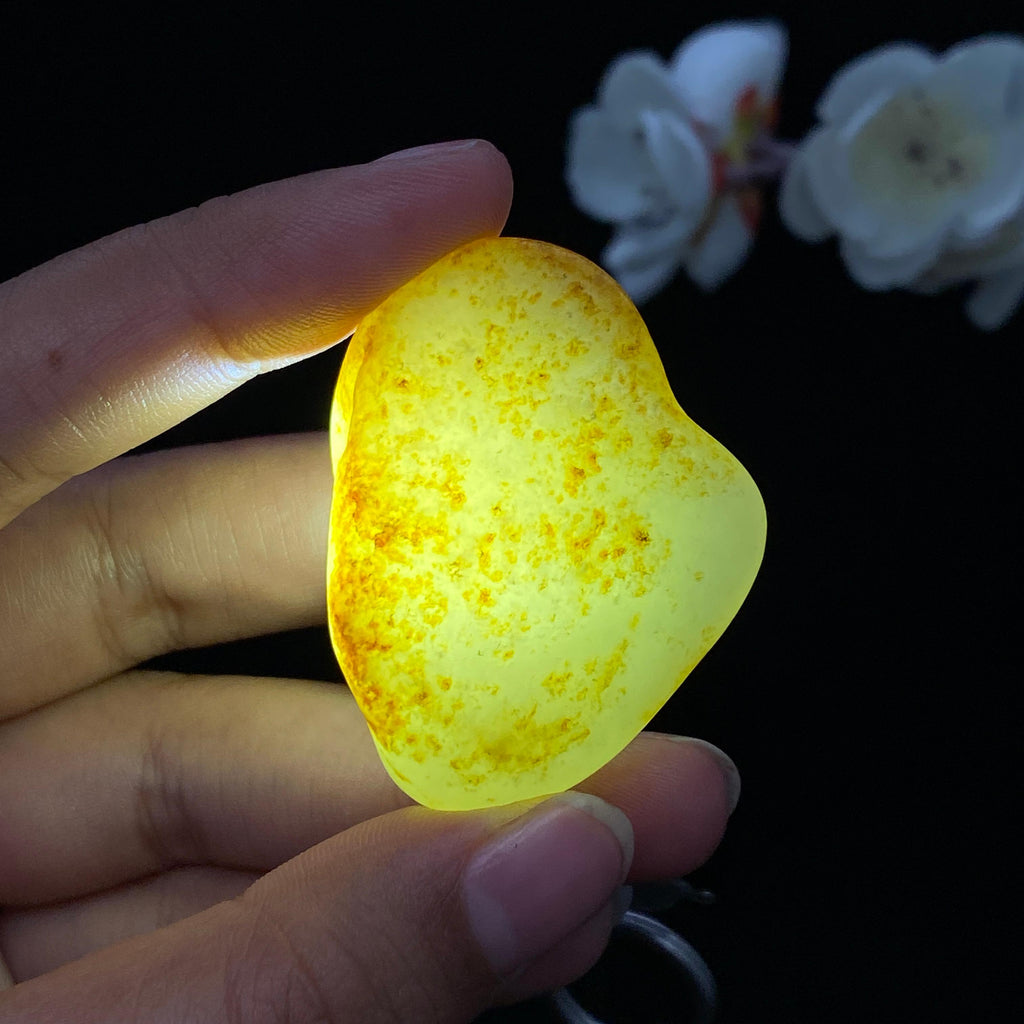 和田玉洒金皮籽料挂件（26.8g）
