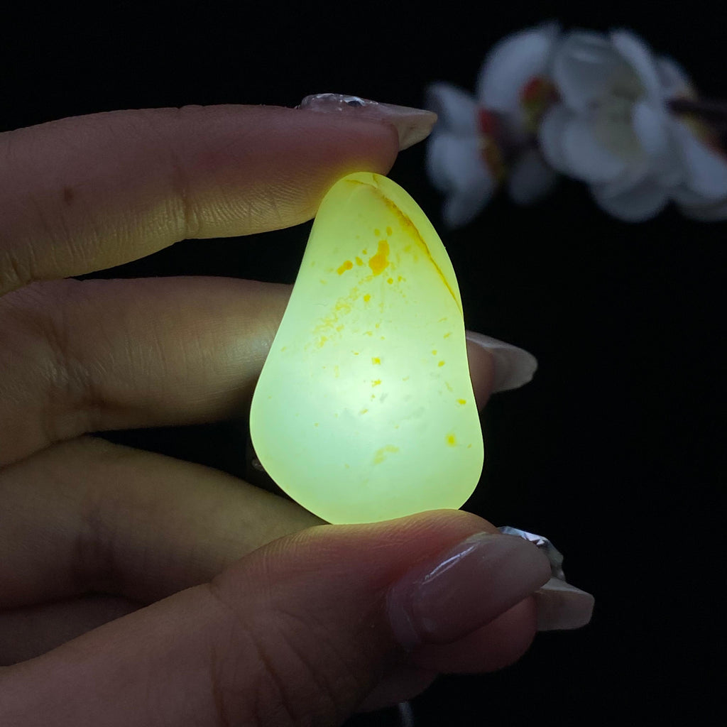 和田玉洒金皮籽料吊坠籽（15.7g）