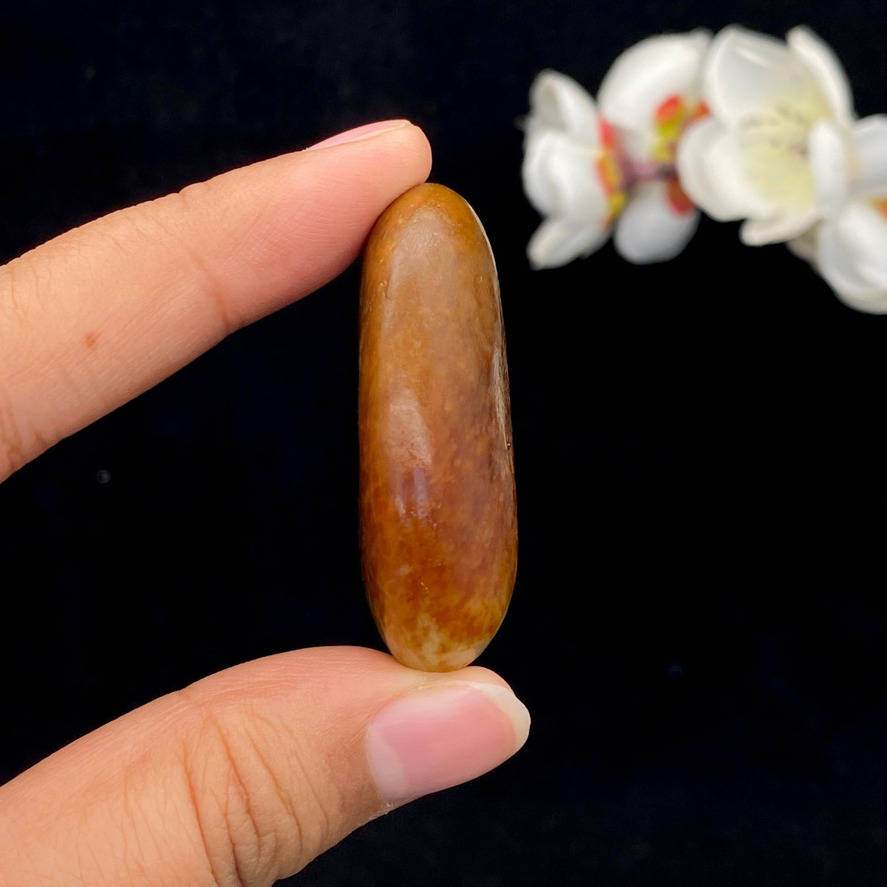 和田玉红沁皮籽料挂件（36g）
