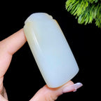 和田玉糖白无事牌（94.7g）