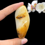和田玉聚黄皮籽料手把件（105.1g）