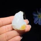 和田玉籽料玉白菜挂件（22.4g）