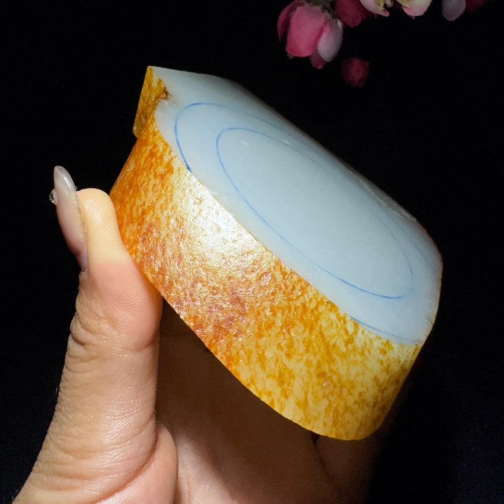 和田玉籽料原石板料（299.8g）