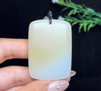和田玉糖白羊脂玉平安无事牌（52.7g）