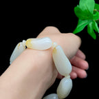 和田玉洒金皮籽料【精品手串】（48.5g）