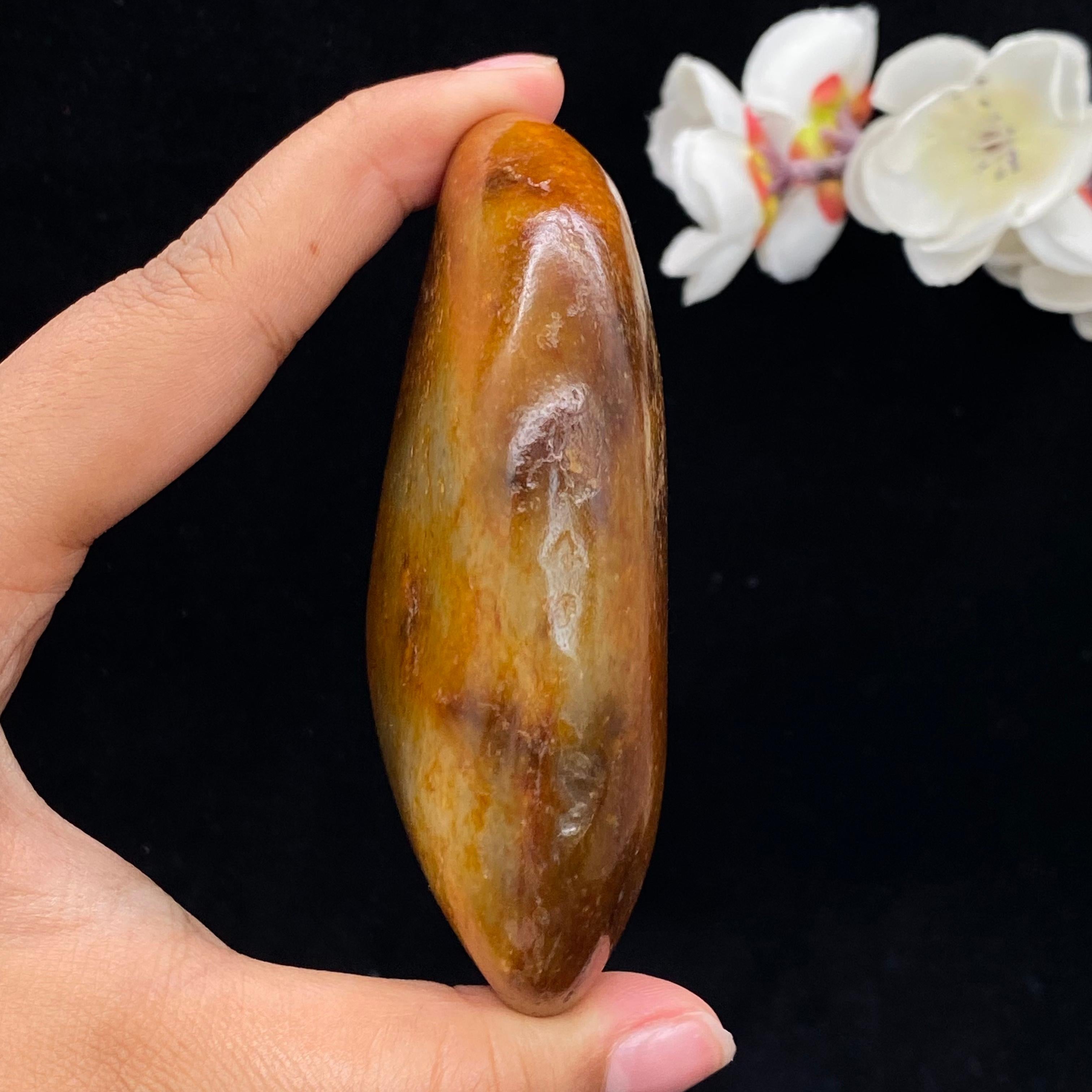 和田玉黄沁皮籽料（225.0g）