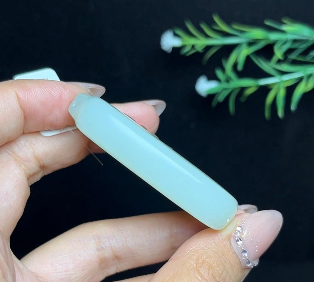 和田玉糖白福在眼前平安无事牌（47.3g）