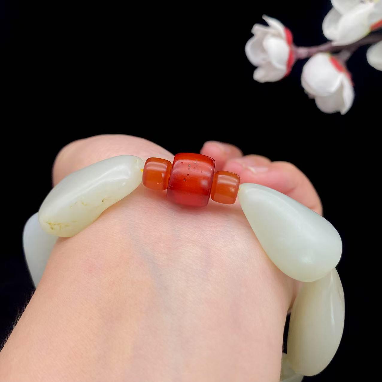 和田玉白玉【精品手串】（80.3g）