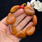 和田玉红沁皮籽料【精品手串】（103.3g）