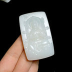 和田羊脂白玉千手观音（53.1g）
