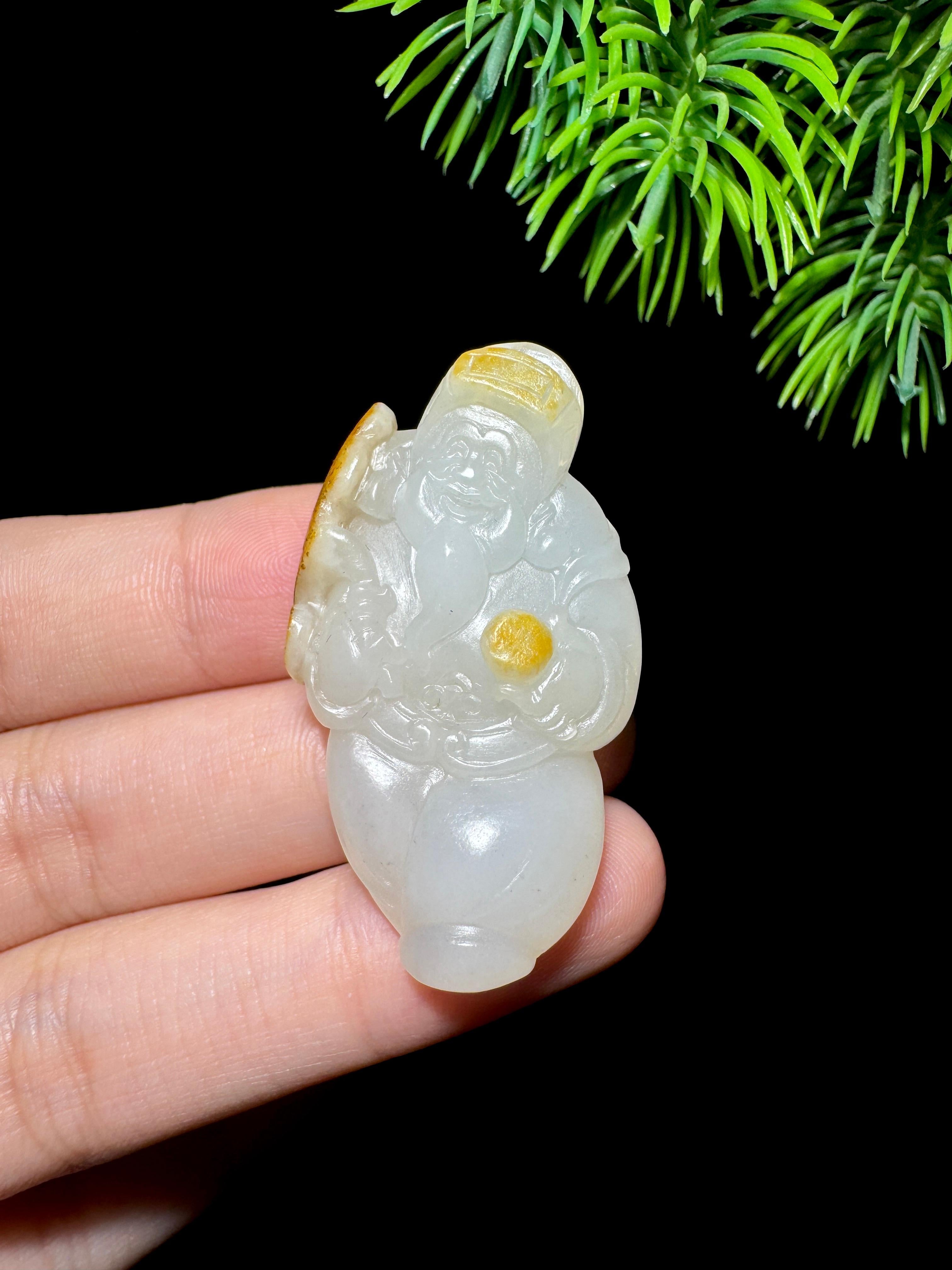 和田玉籽料财神（12.7g）