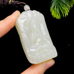 和田玉籽料文殊菩萨（77.6g）