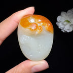 和田玉籽料挂件龙行天下（49.0g）